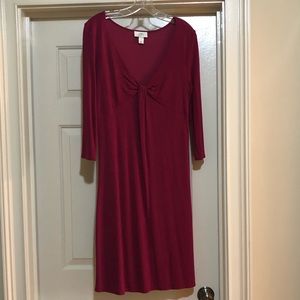 Loft V-Neck Knit Dress